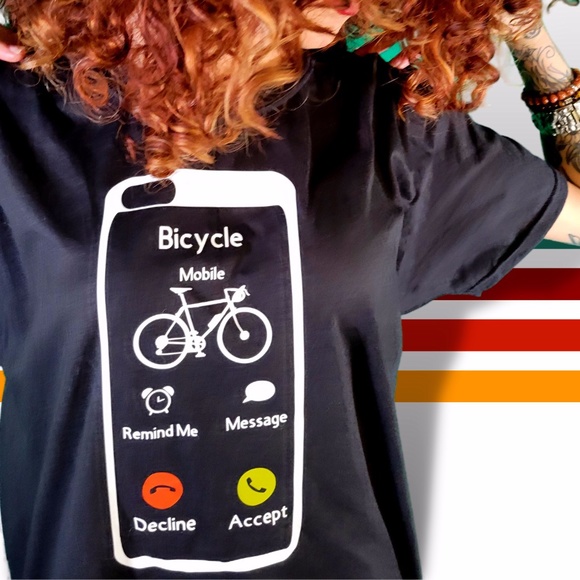 My Bike is Calling Me Tee - Picture 3 of 4